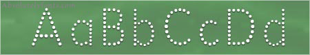 National First Font Dotted